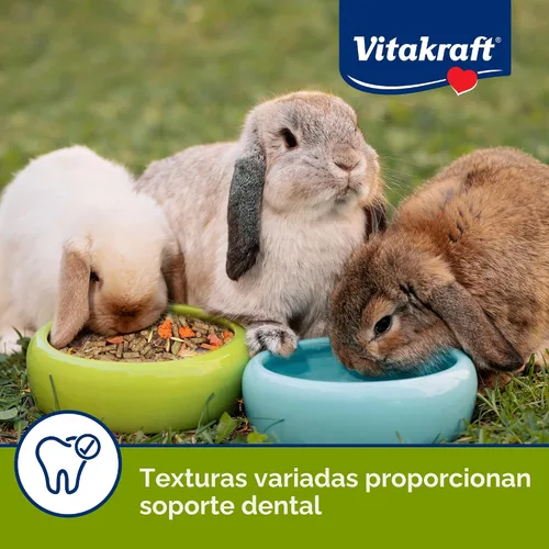 Miniatura 5 de Vitakraft Menu Premium Comida para Conejos - Mezcla de pellets de alfalfa - Fortificado con vitaminas y minerales, zanahorias, verduras, granos