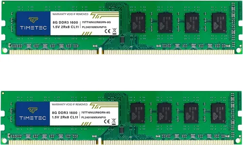 Miniatura 16 de Timetec - Módulo de memoria RAM de 32 GB (4 x 8 GB) DDR3 1600 MHz (DDR3-1600) PC3-12800 (PC3-12800U) no admite memoria ECC sin búfer, 1,5 V, CL11