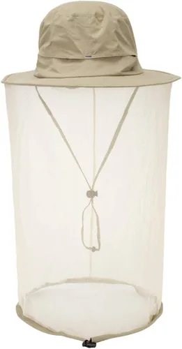 Miniatura 14 de Sombrero de pesca Sombrero de protección solar Red de cabeza de mosquito para exteriores Sombrero de cubo con malla de red oculta azul (Airy Blue)