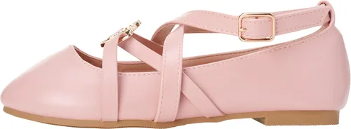 Miniatura 4 de bebe Girls' Dress Shoes - Strappy Ballet Flats with Rhinestone Medallion (Little GirlBig Girl)