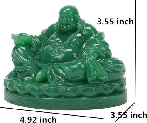 Miniatura 2 de Fengshui Estatua de Buda riendo – Esculturas de Buda feliz para buena suerte, riqueza y felicidad, decoración del hogar, regalos de felicitación