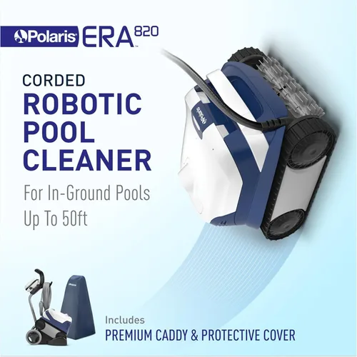 Miniatura 2 de Polaris ERA 820 - Limpiador robótico de piscinas con aspiradora ciclónica, cepillos duales, cable giratorio de 60 pies, recipiente grande