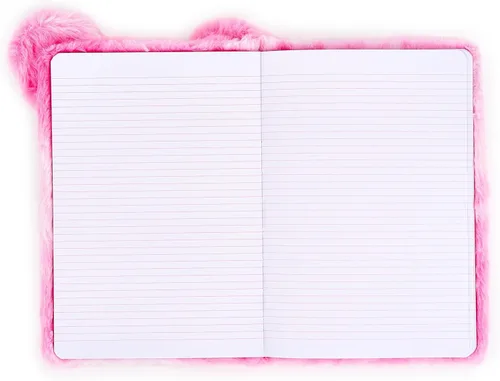 Miniatura 4 de VOTUM Fuzzy Bear - Juego de regalo de papelería para niños, cuaderno de felpa, resaltadores apilables, bolígrafos de clic, notas adhesivas