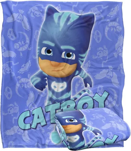 Miniatura 14 de LOGOVISION PJ Masks - Manta de personaje Catboy para niños, manta sedosa al tacto, 36 x 58 pulgadas