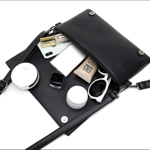 Miniatura 5 de Bolso pequeño con remache punk para mujer, bolso de mano con asa superior