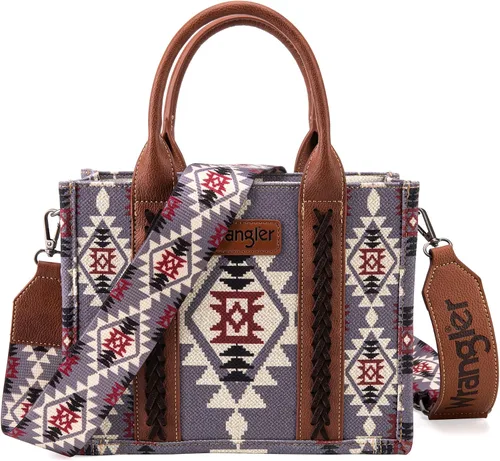 Miniatura 2 de Wrangler - Cartera para tarjetas de crédito para mujer, estilo bohemio, azteca, con bolsillo con cremallera