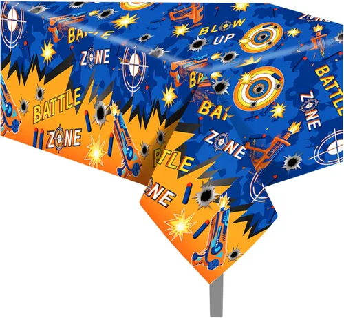 Miniatura 12 de 1 paquete de mantel de plástico con diseño de bandera americana del 4 de julio para fiesta, 54 x 87 pulgadas de largo, mantel rectangular para bufé