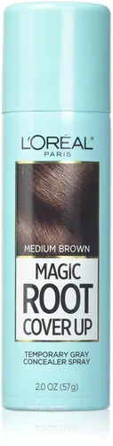 Miniatura 22 de L'Oreal Paris Magic Root Cover Up - Aerosol para el cabello gris, cobertura de cabello 100% canas con fórmula construible, ligera, resistente a