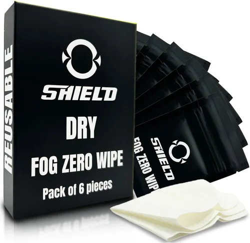Miniatura 8 de O SHIELD Dry Fog Zero Wipe - Paquete individual, limpieza sin niebla de fútbol para lentes, gafas, viseras deportivas, viseras de casco, pantalla