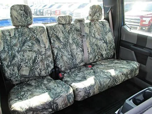 Miniatura 7 de Durafit Seat Covers, Juego de fundas de asiento delantero y trasero compatibles con Ford F150-F550 Super Crew 2019-2022 fabricado en tela