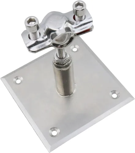 Miniatura 3 de 2 soportes de tubería de 1.969-3.937 in de altura ajustable, abrazaderas de diámetro exterior de 0.591-0.748 in de acero inoxidable 304 para montaje