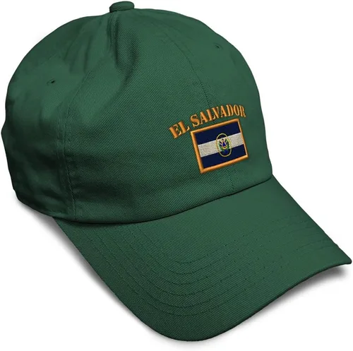 Miniatura 48 de Speedy Pros Sombrero de béisbol suave bordado papá sombrero El Salvador bandera bordado hombres y señoras gorra de béisbol algodón
