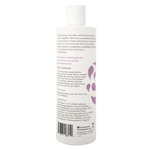Miniatura 2 de Purezero Biotin - Juego de champú y acondicionador – Fórmula antiadelgazamiento – Volumizante, más grueso y lleno – Cero sulfatos, parabenos