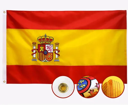 Miniatura 19 de Bandera de México 3x5 para exteriores, banderas mexicanas bordadas, nylon 210D resistente, rayas cosidas, ojales de latón más fuertes, 4 dobladillos