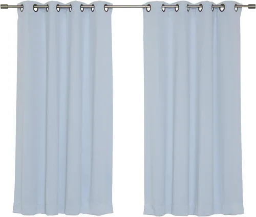Miniatura 6 de Best Home Fashion Cortinas opacas aisladas térmicamente - Parte superior del ojal de bronce antiguo - 52" de ancho x 84" Largo - (Juego de 2 Paneles)