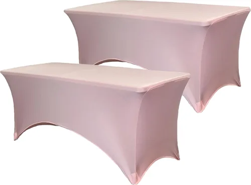 Miniatura 9 de YOUR CHAIR COVERS - Paquete de 2 manteles de mesa elásticos de elastano para mesas rectangulares de 6 pies, 72 pulgadas de largo x 30 pulgadas