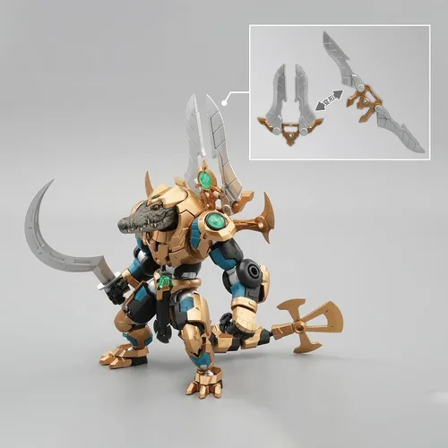 Miniatura 6 de Pipigirl Figura de acción de Mech extraíble 1:24, número 57 Manhunter Sobek, altura de 3.9 pulgadas, juegos de figuras de acción coleccionables