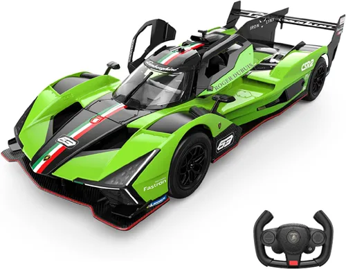 Miniatura 9 de Voltz Toys Coche RC Le Mans a escala 1/14 con licencia Le Mans Series a control remoto, modelo de auto de juguete para niños y adultos con puertas