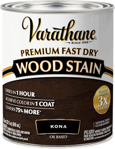 Varathane Premium - Colorante de madera de secado rápido, cuarto de galón, Kona