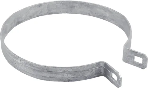 Miniatura 6 de Banda de soporte de 4-1/2 pulgadas para valla de eslabones de cadena, uso para poste/tubería de 4-1/2 pulgadas de diámetro exterior, banda