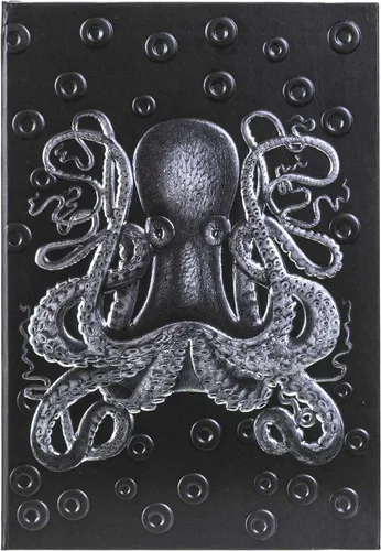 Miniatura 3 de Ebros Gift Fantasy Necromancy Alchemy Kraken Sea Monster Titan Octopus Skull Journal - Diario de tapa dura en relieve con cinta de marcador de 8.25