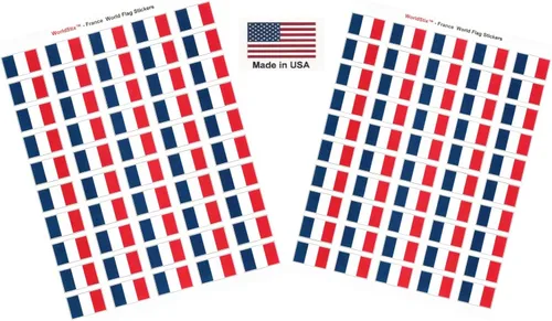 Miniatura 165 de 100 calcomanías de la bandera de Alaska; 1.5" x 1" hechas en Estados Unidos, calcomanías autoadhesivas de la bandera del estado para álbumes