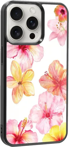 Miniatura 22 de Funda de teléfono de playa de verano a prueba de golpes y protectora con hibisco, bonitas fundas de teléfono para iPhone XR jamaica (Hibiscus Flower)