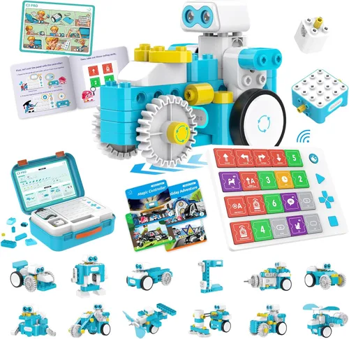 Miniatura 9 de WhalesBot B3 Pro Kit de Robot de Programación 24-en-1 STEM Juguetes para Niños 4+, Lápiz Inteligente Avanzado y Tarjetas de Programación, Juguetes