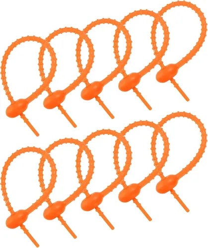 Miniatura 12 de MECCANIXITY Paquete de 20 bridas de silicona reutilizables de 7 pulgadas para el hogar, oficina, cocina, organizador de bolsas de alimentos, gestión