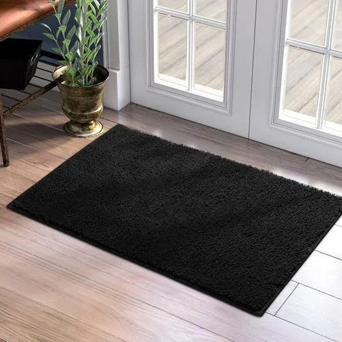 Miniatura 11 de HOMEIDEAS Tapetes para puerta de interior, 17 x 29 pulgadas, súper absorbentes, antideslizantes, para entrada, parte delantera y trasera, tapete