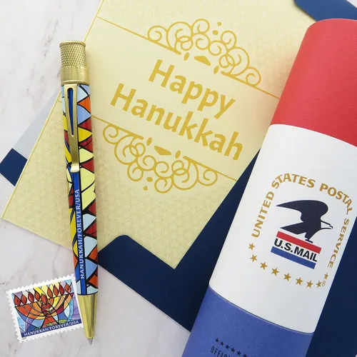 Miniatura 3 de Retro 51 Tornado Popper Edición Limitada USPS Hanukkah Stamp Rollerball Pen