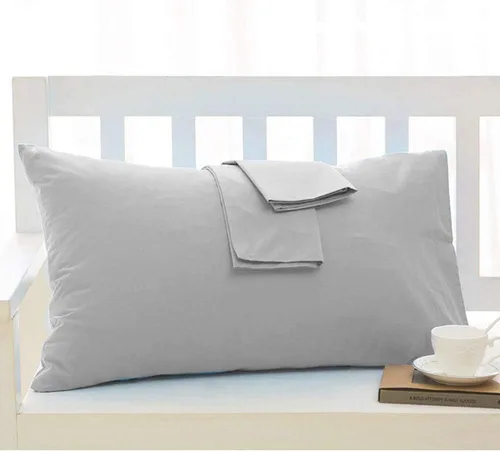 Juego de 2 fundas de almohada de viaje de 12 x 16 pulgadas, 500 hilos, algodón egipcio, juego de 2 fundas de almohada para niños pequeños, cierre de