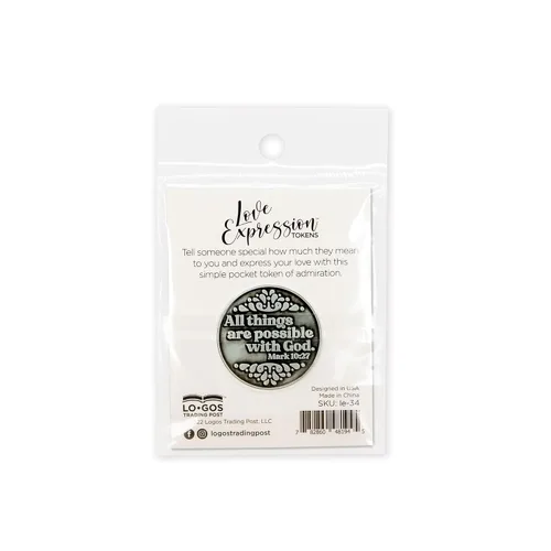 Miniatura 6 de All Things Are Possible - Moneda de expresión de amor, paquete a granel de 10 regalos de agradecimiento para policías y militares, ficha de recuerdo