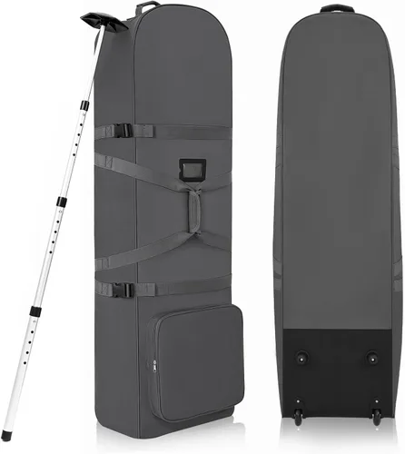 Miniatura 13 de DAREKUKU Golf Travel Bags with Wheels for Airlines - 900D Heavy Duty Oxford Wear-Resistant, Soft-Sided Foldable Design Golf Club Case, Budget