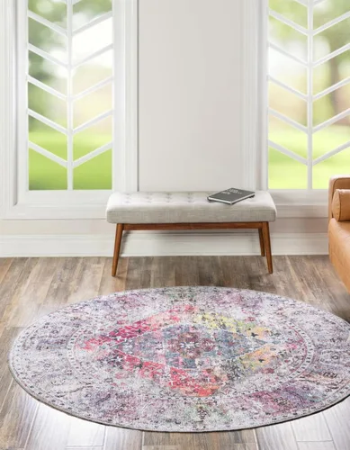 Miniatura 28 de Unique Loom Yara Collection - Alfombra de área Yash (2' x 3' Rectángulo, Lino Carbón/Beige)