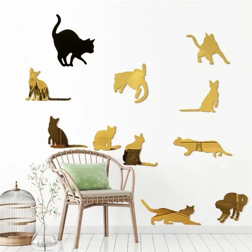 Miniatura 5 de Finyoffiy Molde de resina para gatos, moldes epoxi de silicona con diseño de animales, molde de fundición colgante para bricolaje, joyería, collar