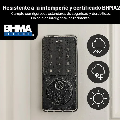 Miniatura 14 de Wyze Auto-Lock Bolt v2, cerradura inteligente de entrada sin llave con huella dactilar, escáner de aprendizaje AI con Wi-Fi, cerrojo de puerta