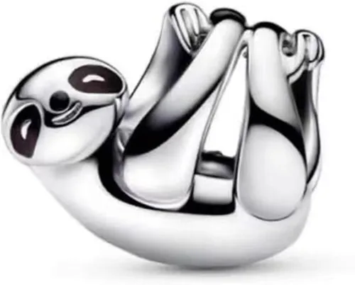 Miniatura 197 de Dijes de plata de ley 925 de dibujos animados de pato, ratón, oso, elefante, dragón chino, cuentas colgantes para pulseras y collares, joyería