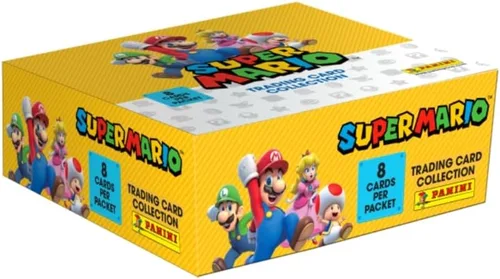 Panini Super Mario Trading Cards - Caja de 18 fundas