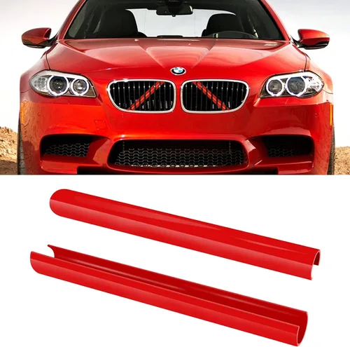 Miniatura 10 de Jaronx Compatible con Cubierta de Soporte en V de BMW, Insertos de Parrilla Frontal Cubiertas de Moldura de Soporte en V Compatibles con BMW