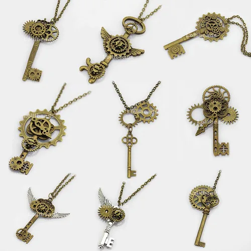 Miniatura 5 de (TM Antiqued Metal Skeleton Steampunk Watch Gear Cog Wheel Sets