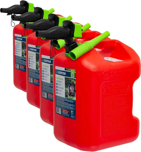 Miniatura 13 de Scepter FR1G152 - Recipiente de combustible con boquilla SmartControl a prueba de derrames y extensor de boquilla adicional de regalo, bidón rojo