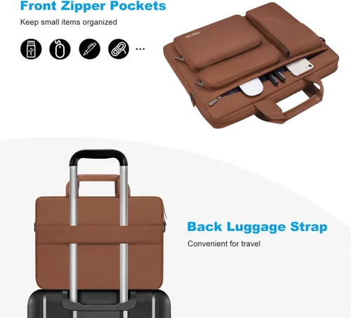 Miniatura 2 de MOSISO - Bolsa de hombro para portátil de 15.6 pulgadas, 15-15.6 pulgadas, Funda para computadora compatible con MacBook Pro de 16 pulgadas, HP