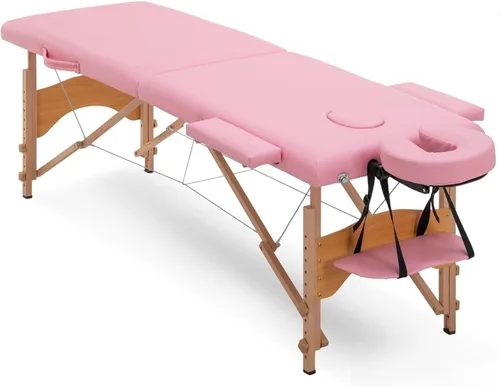 Miniatura 10 de Mesa de masaje, cama de masaje, 2 camas plegables y portátiles para extensiones de pestañas, mesa de tatuaje de belleza, ajustable, color negro