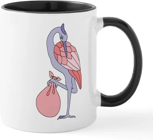 Miniatura 18 de CafePress Mug Stork - Taza de café de cerámica (11.0 fl oz)