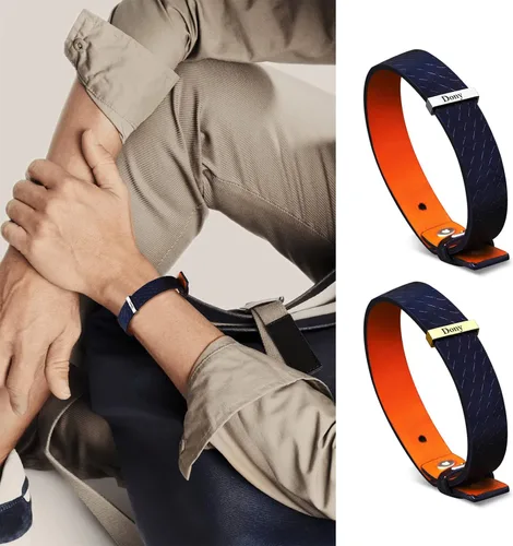Miniatura 57 de Pulseras de cuero personalizadas para hombre con 1-6 nombres, pulsera trenzada personalizada con cuentas para papá, marido, día del padre, San