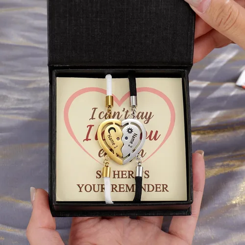 Miniatura 6 de Jewelstruck Pulseras para parejas para él y ella, pulseras personalizadas a juego para parejas, novio y novia, cumpleaños, aniversario, Navidad