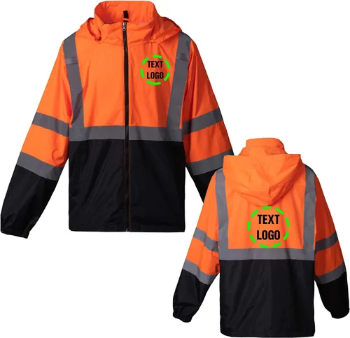Miniatura 8 de Chaqueta reflectante de seguridad de alta visibilidad para hombres Hi Vis chaquetas de construcción Amarillo