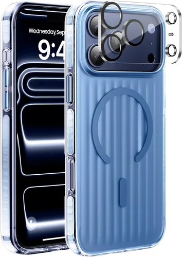 Miniatura 93 de Funda para iPhone 17 Pro Max con protector de lente de cámara [protección de grado militar de 10 pies] compatible con MagSafe a prueba de golpes