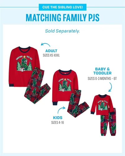 Miniatura 2 de The Children's Place Pijama de Navidad unisex para bebé, algodón